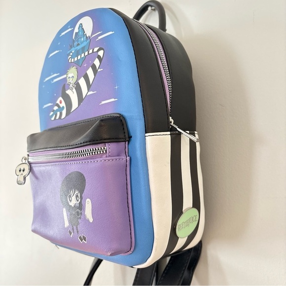 Her Universe Beetlejuice Sandworm Mini Backpack Animated Faux Leather main image 8
